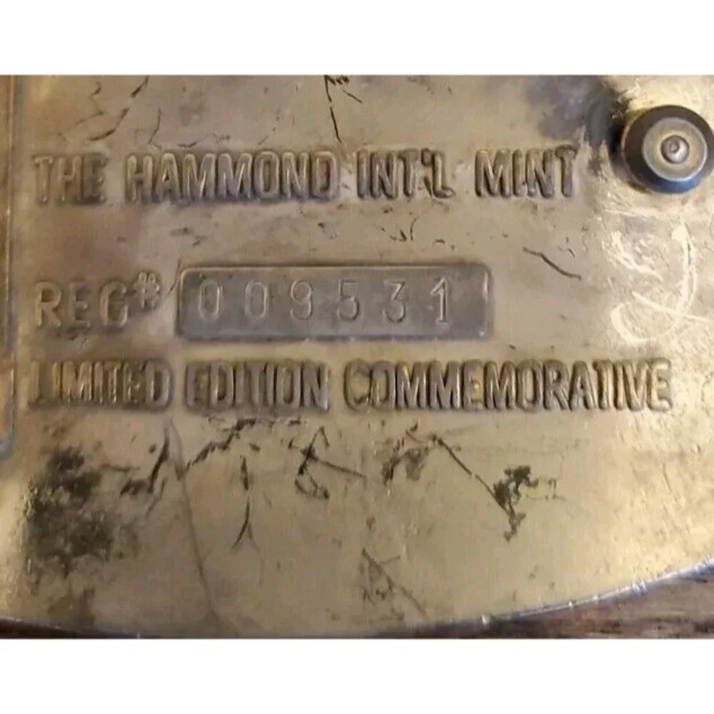 Hammond INT'L Mint 100 Yr Traditional Liberty Limited Edition Gold Silver Buckle